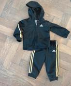Adidas trainingspak zwart goud 74 vest broek capuchon pak, Adidas, Gebruikt, Ophalen of Verzenden, Pakje