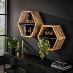 Reefs Interior Wandrek Hexagon Set van 2, Huis en Inrichting, Woonaccessoires | Wandplanken en Boekenplanken, Ophalen, Zo goed als nieuw