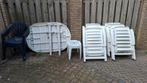 Hartman 6 tuinstoelen en tafel, Tuin en Terras, Ophalen, Gebruikt, Kunststof