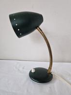 Donkergroene Hala tafellamp met flexibele stang., Ophalen of Verzenden, Zo goed als nieuw, Metaal, Minder dan 50 cm