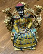 chinese keizer op troon van dragons-dynastie, ming dynastie, Antiek en Kunst, Kunst | Beelden en Houtsnijwerken, Verzenden