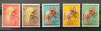 Nieuw-Guinea NVPH 25-29 paradijsvogels postfris, Verzenden, Postfris, Nieuw-Guinea