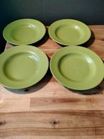 Vintage MEPAL LOCHEM D235 groene diepe borden., Ophalen of Verzenden
