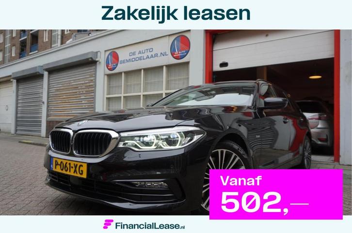 BMW 5 Serie Touring 530i High Executive Sport Line (bomvol), Auto's, BMW, Bedrijf, Lease, Financial lease, 5-Serie, 360° camera