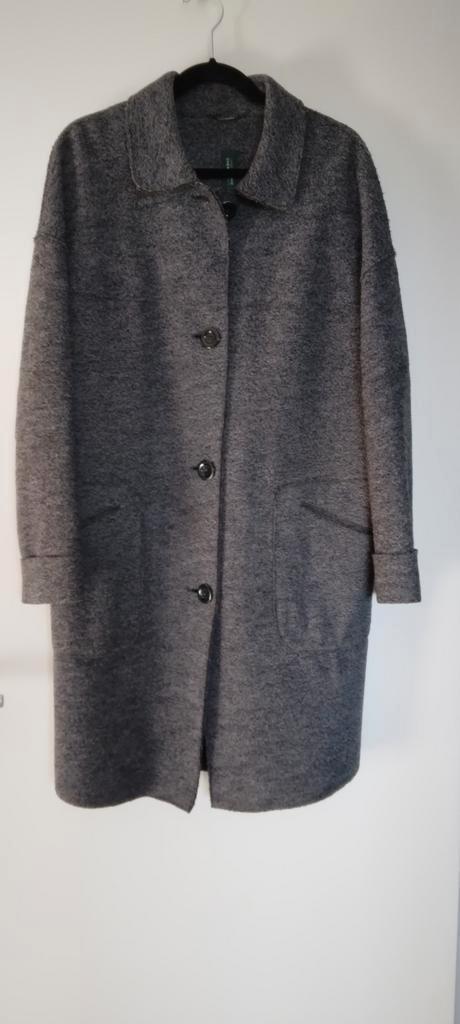 Grijze ds mantel LangerChen, Kleding | Dames, Jassen | Winter, Zo goed als nieuw, Maat 42/44 (L), Grijs, Ophalen