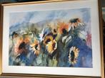 bloemstilleven aquarel litho druk print, Antiek en Kunst, Kunst | Litho's en Zeefdrukken, Ophalen of Verzenden