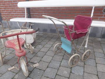 antiek kinderfietsje - driewieler & poppenwagens beschikbaar voor biedingen
