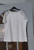 Top Wit Maat M nieuw 100% Polyester, Kleding | Dames, Tops, Ophalen of Verzenden, Nieuw, Wit, Zonder mouw
