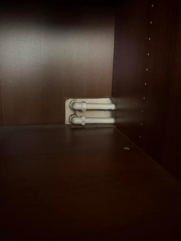 Mooie grote Ikea Pax kast met melkglas en verlichting - afbeelding 7