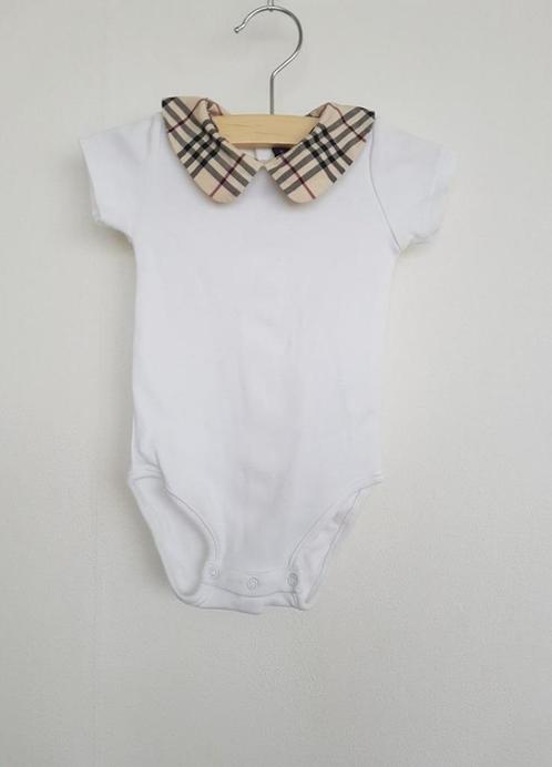 Burberry Baby romper wit 62, Kinderen en Baby's, Babykleding | Maat 62, Nieuw, Nacht- of Onderkleding, Verzenden