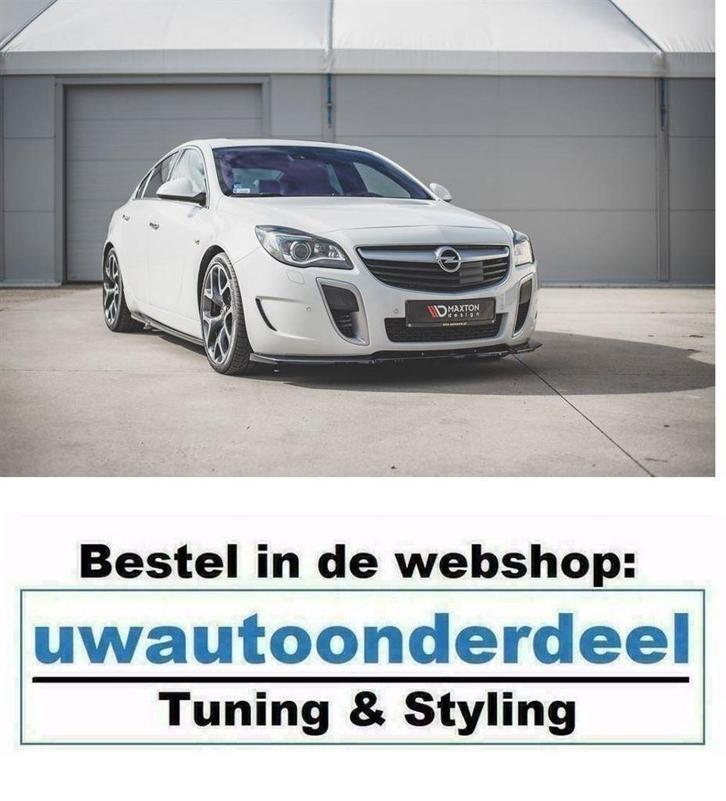 Maxton Spoiler Lip Splitter Voor Opel Insignia OPC Facelift, Auto diversen, Tuning en Styling, Verzenden