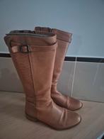 DUO LAARZEN MT 39 SMALLE SCHACHT., Kleding | Dames, Schoenen, Hoge laarzen, Bruin, Ophalen of Verzenden, Zo goed als nieuw