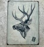 1 wanddecoratie van een hert €3.00, Ophalen of Verzenden