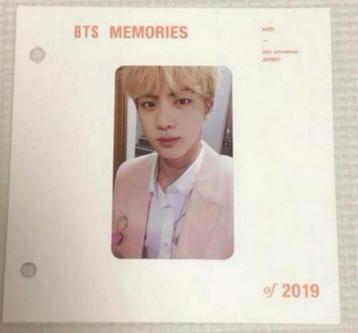 BTS memories of 2019 photocard photo card JIN - Bangtan boys beschikbaar voor biedingen