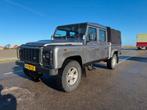 Land Rover Defender 130 5 sits grijs kenteken, Auto's, Euro 5, Stof, Land Rover, Zwart