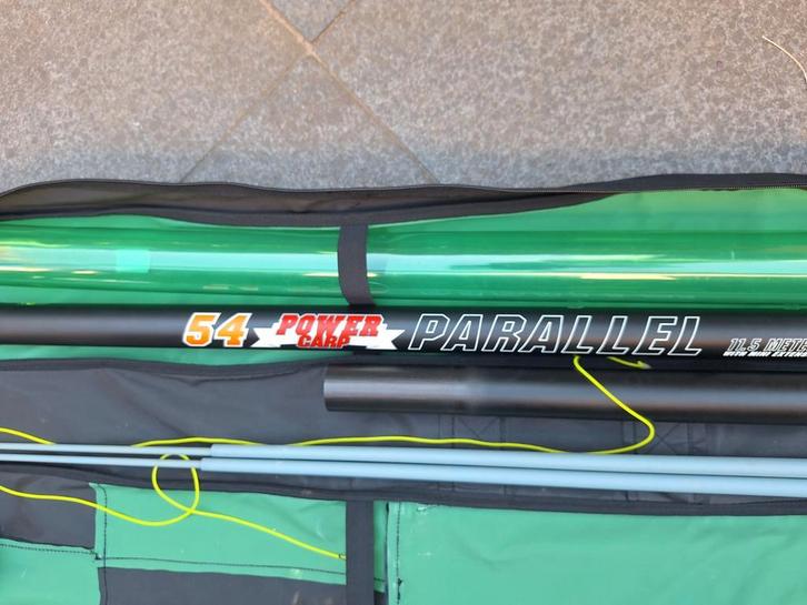 Senas power carp 54  parallel 11.5 Pack z.g.a.n., Watersport en Boten, Hengelsport | Witvissen, Zo goed als nieuw, Vaste hengel