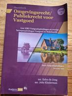 Omgevingsrecht/ publiekrecht voor vastgoed deel 2, Ophalen of Verzenden, Zo goed als nieuw, Overige niveaus