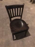 Partij nette Café restaurant stoelen donker bruin hout, Ophalen