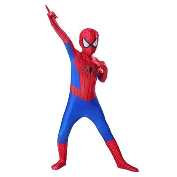 Spiderman Kostuum – Jumpsuit met Masker - Rood - - Maat 110 beschikbaar voor biedingen