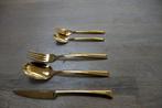 10-delig goudkleurige bestekset 'Echtwerk Cutlery', Ophalen of Verzenden, Zo goed als nieuw, Rvs of Chroom, Vaatwasserbestendig