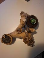 Kerststukje boomstam decoratie, Huis en Inrichting, Ophalen of Verzenden