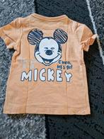 Oranje Mickey tshirt Maat 80 h, Kinderen en Baby's, Babykleding | Maat 80, C&A, C&A, Onbekend, Ophalen of Verzenden