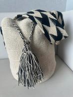 Colombiaanse Mochila Tas - Zwart & Beige, Ophalen of Verzenden, Zo goed als nieuw, Beige, Handtas