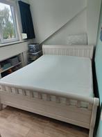 Landelijke eikenhouten ledikant 160 x 200 cm, Huis en Inrichting, Ophalen, Gebruikt, Tweepersoons, 160 cm