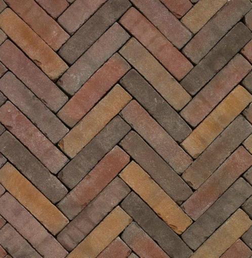 Aanbieding gebakken Waaltjes / Waalformaten Valther bont, Tuin en Terras, Tegels en Klinkers, Nieuw, Klinkers, Keramiek, 10 m² of meer