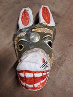 Mexico ceremonie masker ezel papier mache, Antiek en Kunst, Kunst | Niet-Westerse kunst, Ophalen of Verzenden