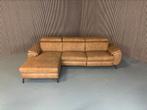 GRATIS LEVERING H&H Loungebank Cognac 295x170 GEREINIGD, Huis en Inrichting, Banken | Bankstellen, 250 tot 300 cm, Stof, Hoekbank