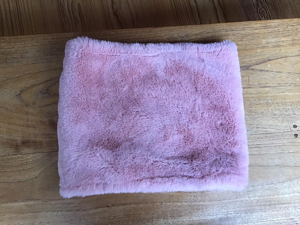 Hema sjaal/col, kraag - roze, one size, 134 t/m 140, Meisje, Ophalen of Verzenden, Zo goed als nieuw