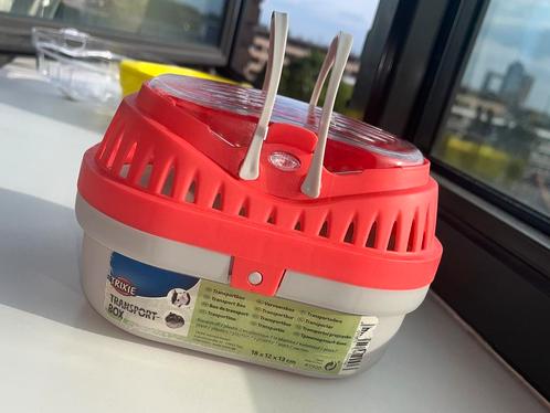 Trixie (Goud) hamster transportbox, reismandje, Dieren en Toebehoren, Knaagdieren en Konijnen | Toebehoren, Zo goed als nieuw