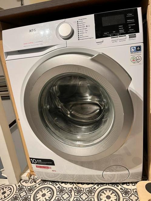 AEG wasmachine 6000 serie 8kg 1600 toeren, Witgoed en Apparatuur, Wasmachines, Zo goed als nieuw, Voorlader, 6 tot 8 kg, Minder dan 85 cm