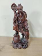 Houten beeld 'Visser', Ophalen of Verzenden