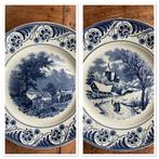 Vintage Société Céramique Maastricht Borden 12,50 samen, Ophalen of Verzenden