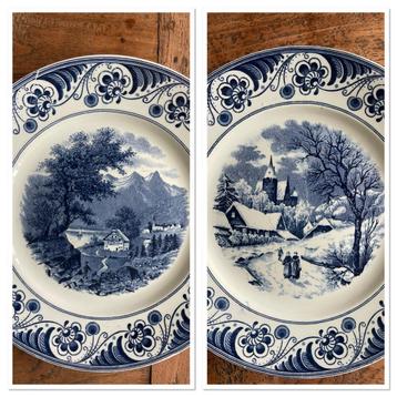 Vintage Société Céramique Maastricht Borden 12,50 samen beschikbaar voor biedingen
