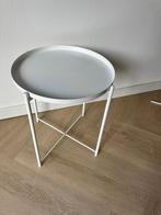 IKEA GLADOM salontafel met dienblad in het wit, Huis en Inrichting, Minder dan 55 cm, Rond, Zo goed als nieuw, Ophalen