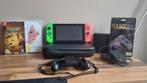 Nintendo switch + games, Ophalen of Verzenden, Zo goed als nieuw, Switch Original