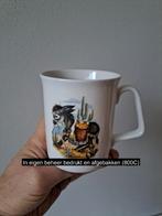 Beker mok met voet, Ezel met mand, Porselein D8xH10cm, Huis en Inrichting, Keuken | Servies, Overige typen, Nieuw, Ophalen of Verzenden