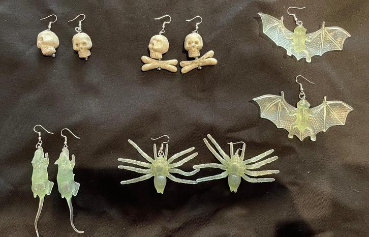 Halloween oorbellen, uniek, per paar te koop, Sieraden, Tassen en Uiterlijk, Oorbellen, Nieuw, Hangers, Ophalen of Verzenden