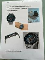 Seiko Chronograph Solar SSC495P1 - Zo goed als nieuw, Ophalen, Seiko, Staal, Polshorloge