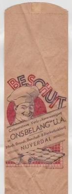 Beschuitzak Nijverdal Ons Belang Bakkerij., Verzamelen, Ophalen of Verzenden, Zo goed als nieuw