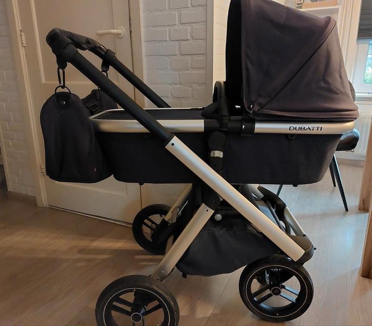 Dubatti One 2 in 1 kinderwagen/buggy donkerblauw, Kinderen en Baby's, Kinderwagens en Combinaties, Gebruikt, Combiwagen, Overige merken