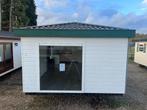 Continental Chalet 12 x 4 m Winterhard Piramidedak, Caravans en Kamperen, Stacaravans, Tot en met 6