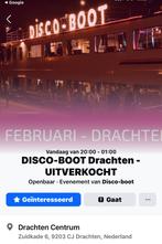 Ivm griep 1 kaartje te koop voor de discoboot vanavond, Eén persoon