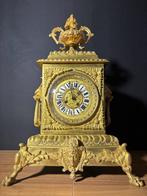 Antieke Franse Zware Bronzen Regency Stijl Pendule ca. 1860, Ophalen of Verzenden