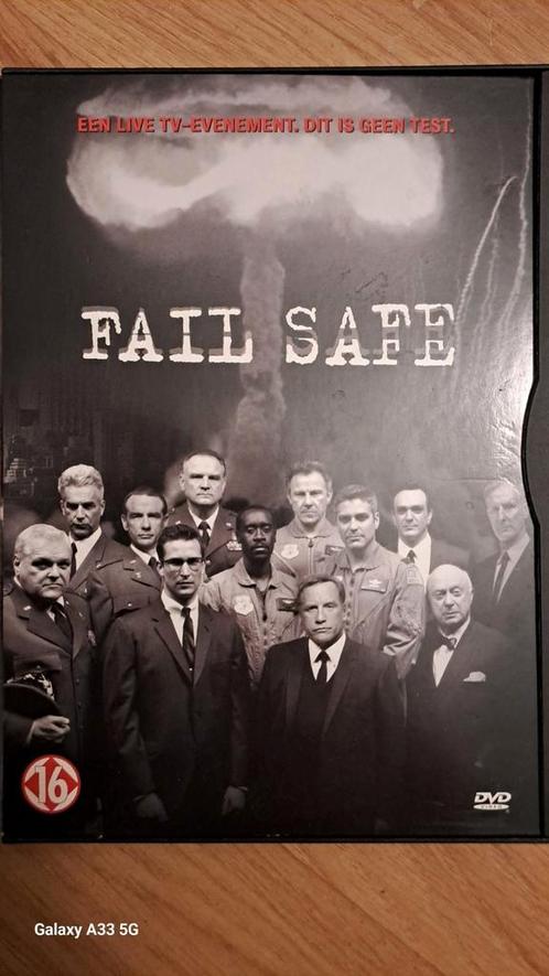 FAIL SAFE live Clooney Keitel, Cd's en Dvd's, Dvd's | Tv en Series, Zo goed als nieuw, Alle leeftijden, Ophalen of Verzenden