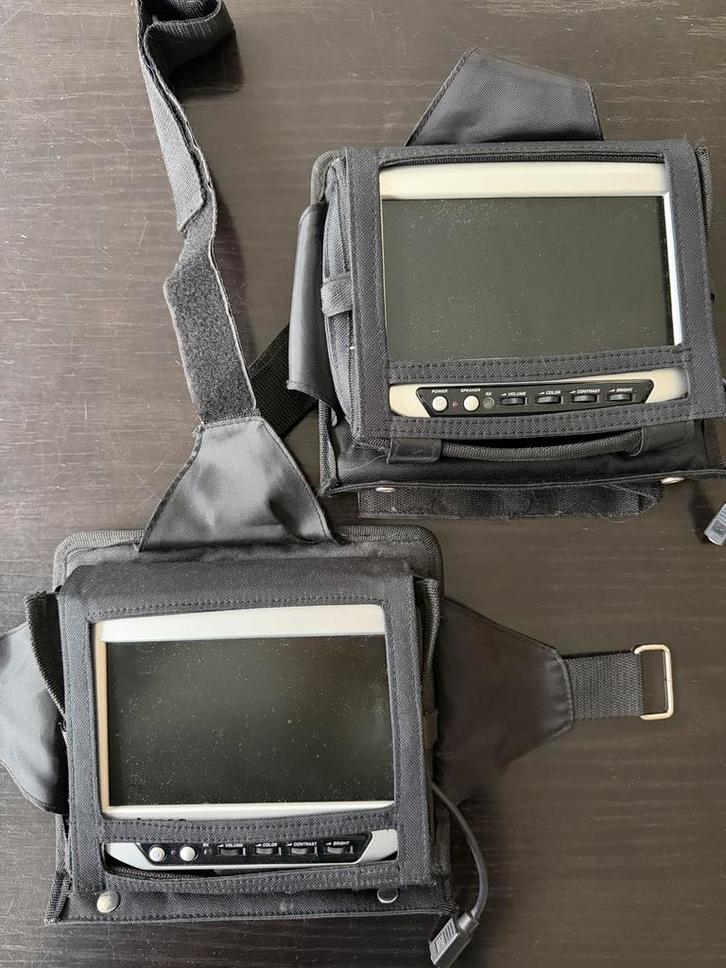 Lenco dual screen DVD-set voor in de auto, Auto diversen, Auto-accessoires, Gebruikt, Ophalen of Verzenden