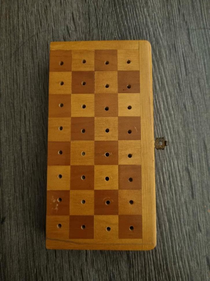 Vintage Reis Schaakspel, Hobby en Vrije tijd, Denksport en Puzzels, Gebruikt, Schaken, Ophalen